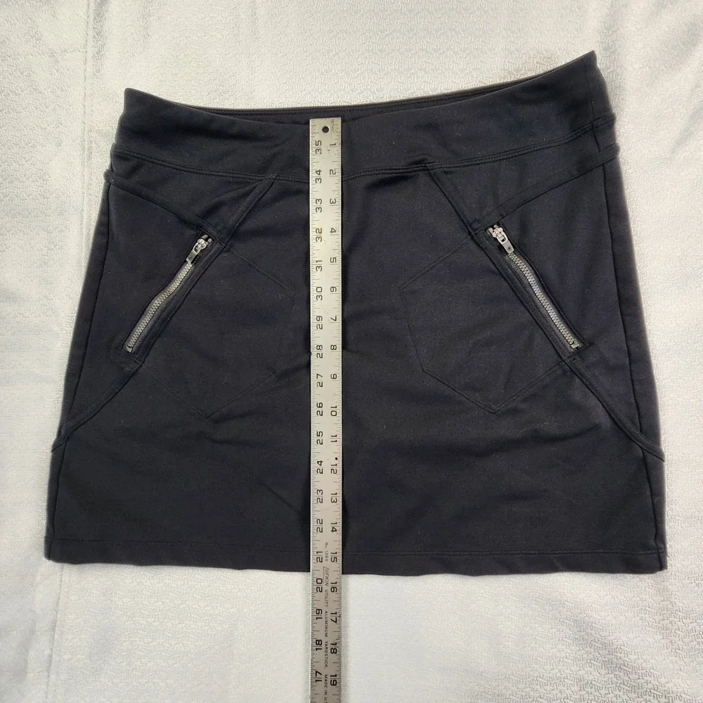 Athleta Black Active Skort Women Medium Athletic Tennis Golf Running Gym Skirt - Picture 10 of 12